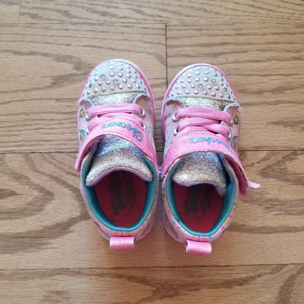 Skechers Unicorn Light Up Shoes Toddler 6 FAIR/Play *Read*